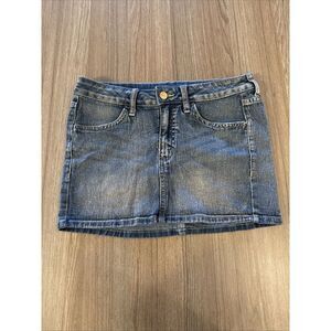 H&M Divided Women's Denim Mini‎ Skirt Size 6 And 12''